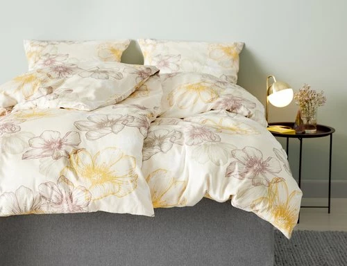 Påslakanset BELMA Satin 150x210 Sand - Bild 3