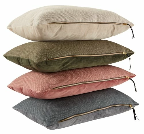 Prydnadskudde LILJE Velour 35x50 Beige - Bild 3