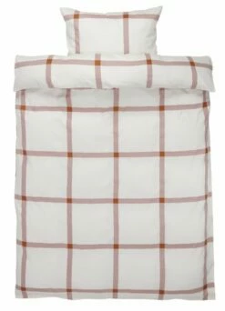 Påslakanset NELLY Satin 150x210 Rosa