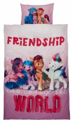 Påslakanset MY LITTLE PONY 150x210 Rosa