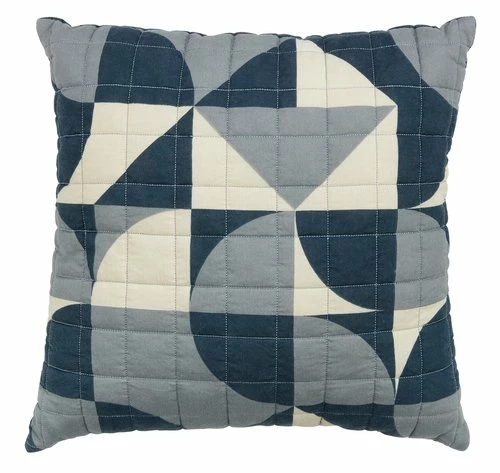 Prydnadskudde PLATAN 45x45 Blå/vit