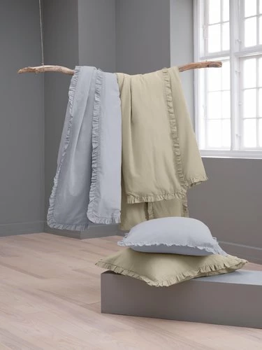 Påslakanset ELMA Tvättad Bomull 150x210 Sand - Bild 3