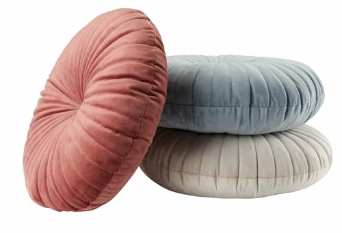 Prydnadskudde KUGLEASK Ø40 Mörk Korall - Bild 2