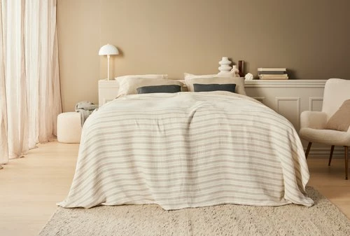 Prydnadskudde LILJE 35x50 Velour Grå - Bild 4