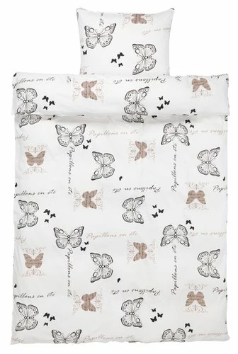 Påslakanset SIGNE Satin 150x210 Brun