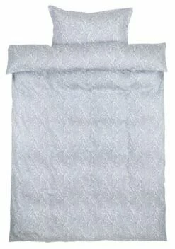 Påslakanset FREDERIKKE Satin 150x210 Blå/vit