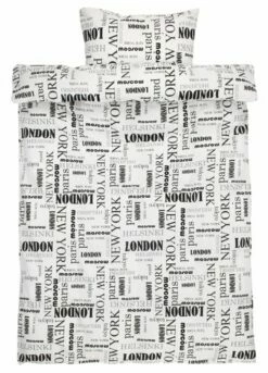 Påslakanset VIRA 150x210 Svart