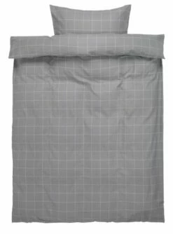 Påslakanset THERESA Flanell 150x210 Grå